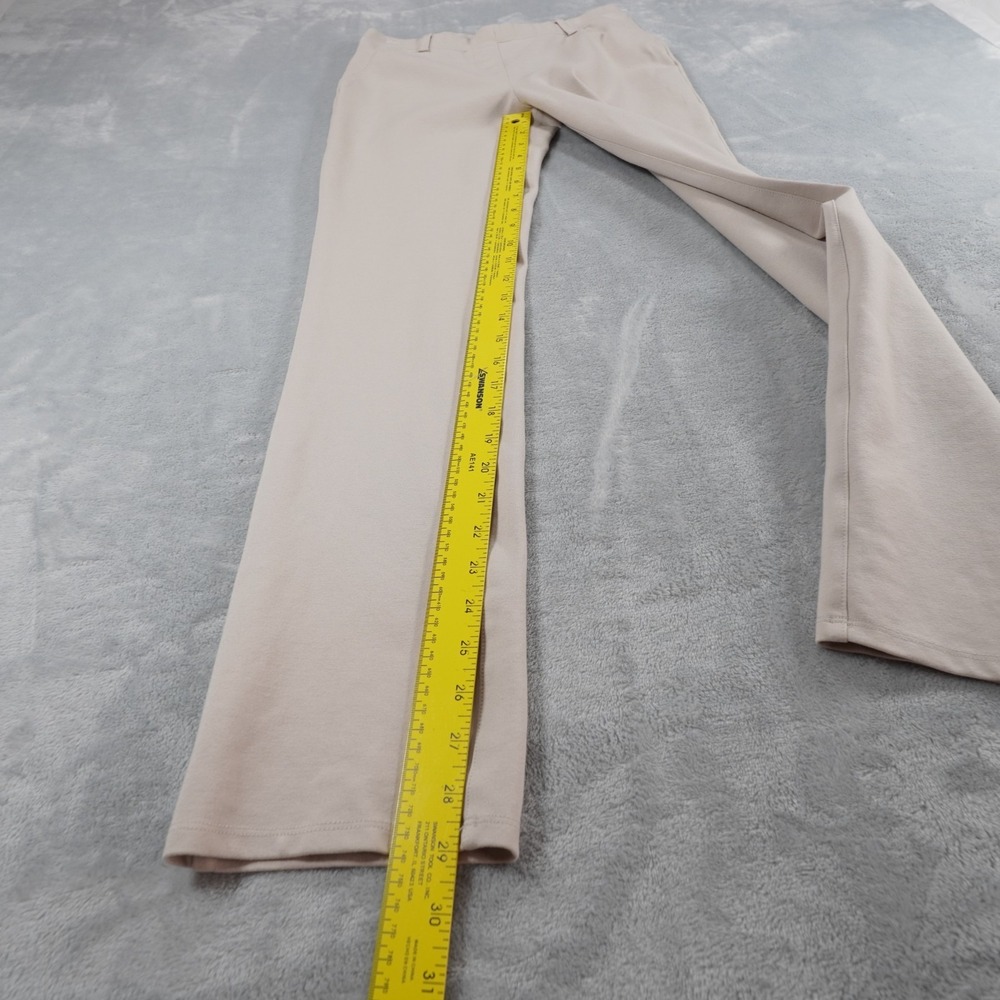 Quince Ponte Knit Pants Womens Small Beige Stretch Straight Leg Work Comfort - Picture 5 of 14